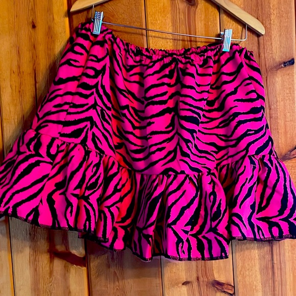 80s neon hot pink women’s costume, size XL, accessories included - Picture 4 of 6